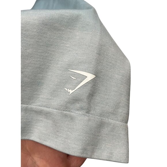 Gymshark Womens Seamless Ombre High-Waisted Shorts Light Blue/Gray Size S - Picture 5 of 6